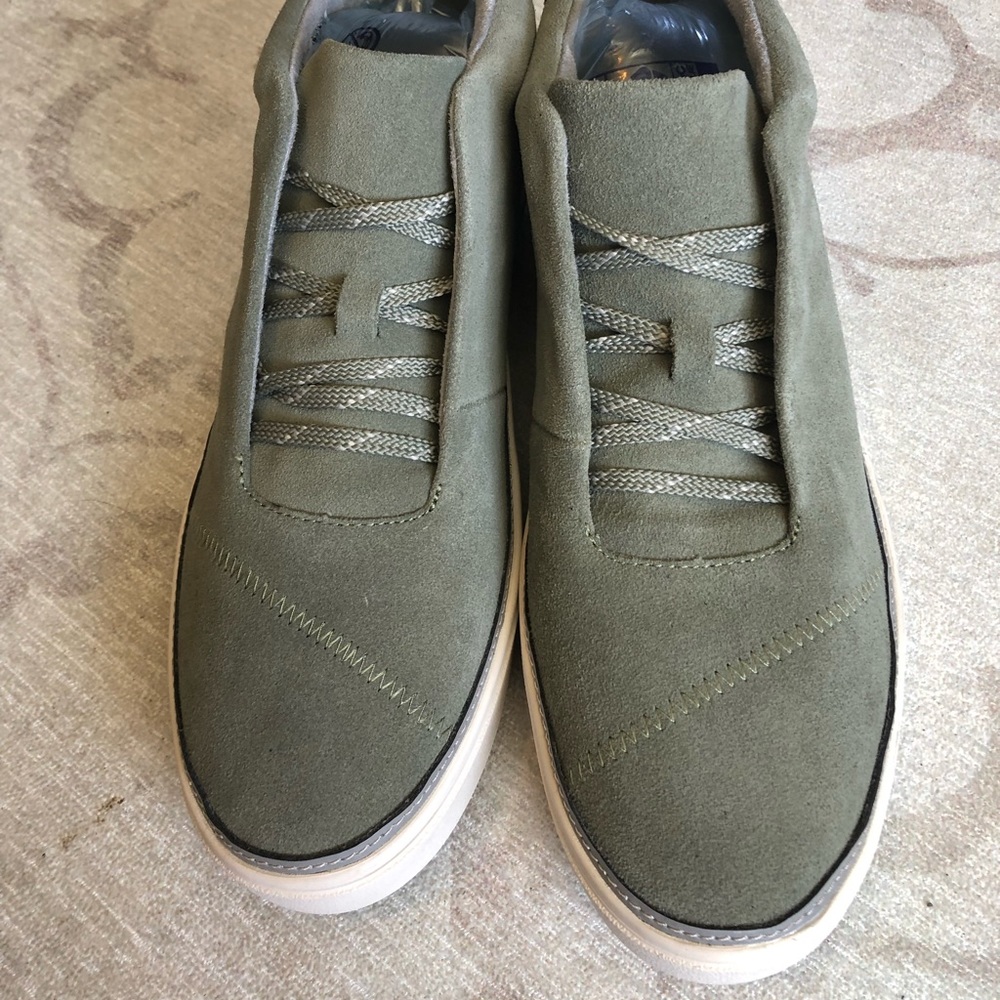 💙Woman’s Tom’s soft green suede high tops size 11 woman’s - Picture 7 of 9